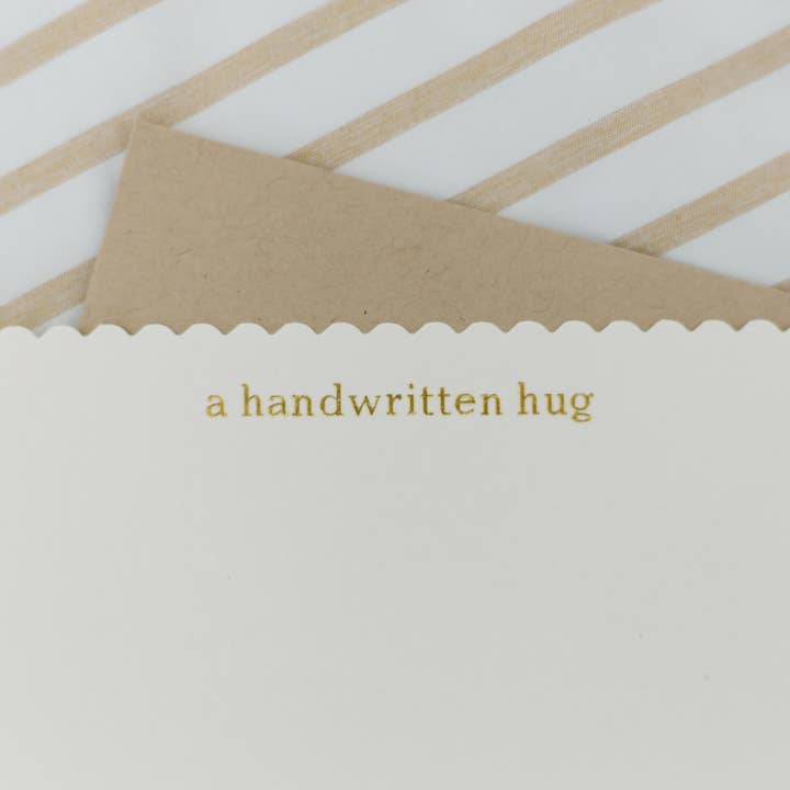 Studio Portmanteau - Wholesale Stationery/Notecard Set - Custom Text Letterpress Scalloped Flat Greeting Card6