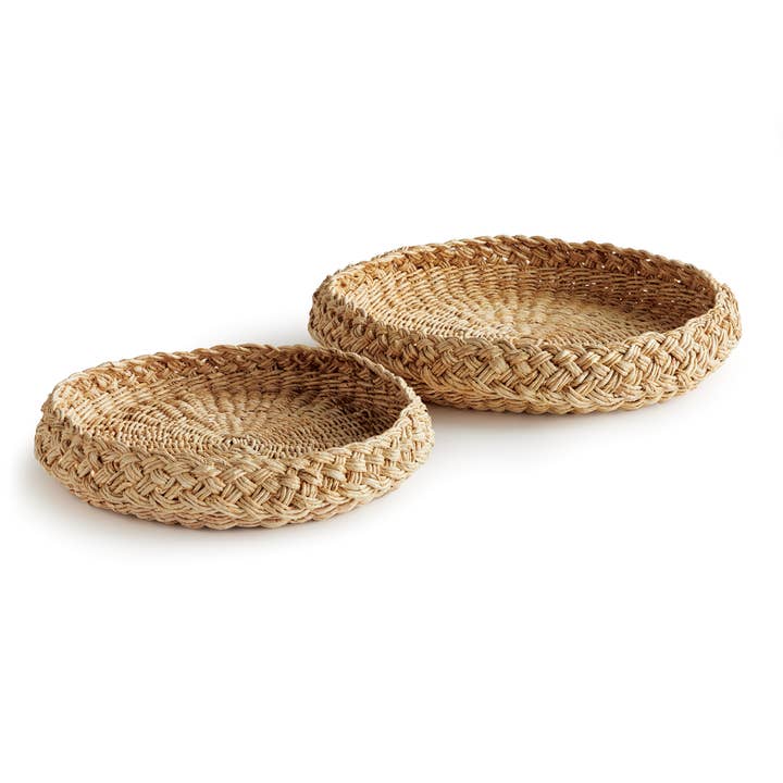 Napa Home & Garden - Wholesale Decoratief dienblad - Franse gevlochten ronde mandbakjes van Abaca