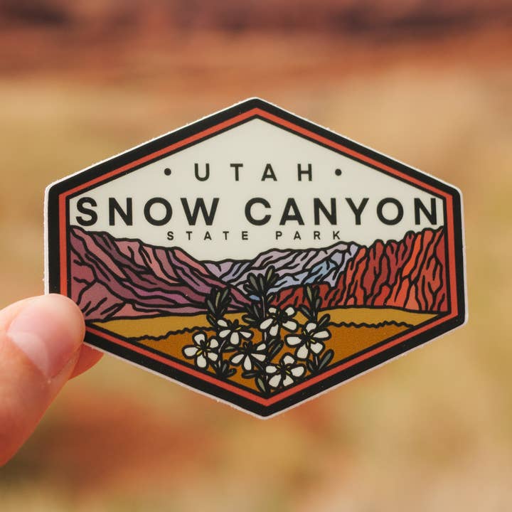 Snow Canyon State Park Utah | Sticker for wholesale by Roaming Heart