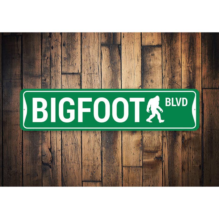 Lizton Sign Shop, Inc - Wholesale Sign - Bigfoot Blvd Metal Sign