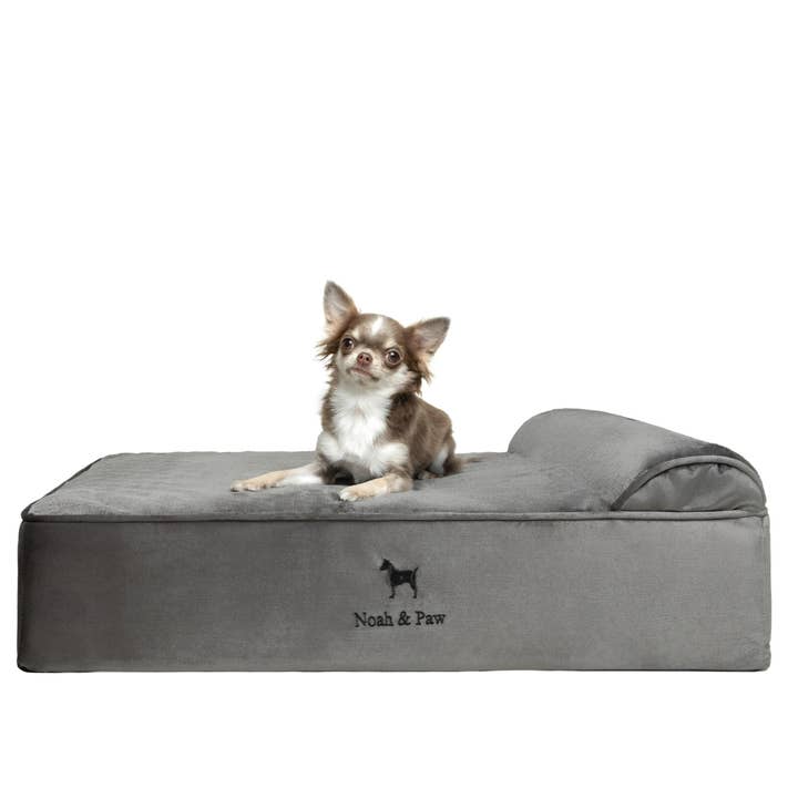 NOAH AND PAW LLC – wholesale Pet bed – Cat/dog – Velvet Orthopedic Pet Bed, Memory Foam, Infused with Cooling Gel - Classic1