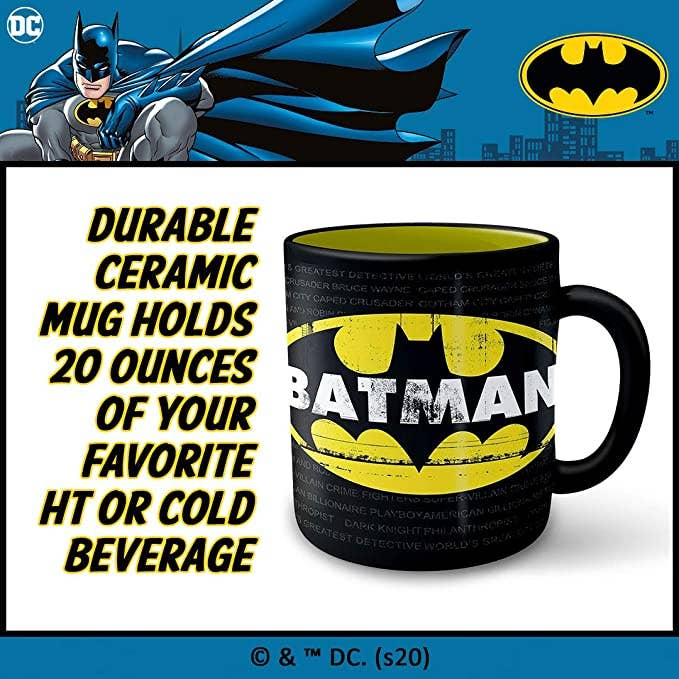 Silver Buffalo - Wholesale Coffee Mug - DC Comics Batman 20oz Ceramic Mug1