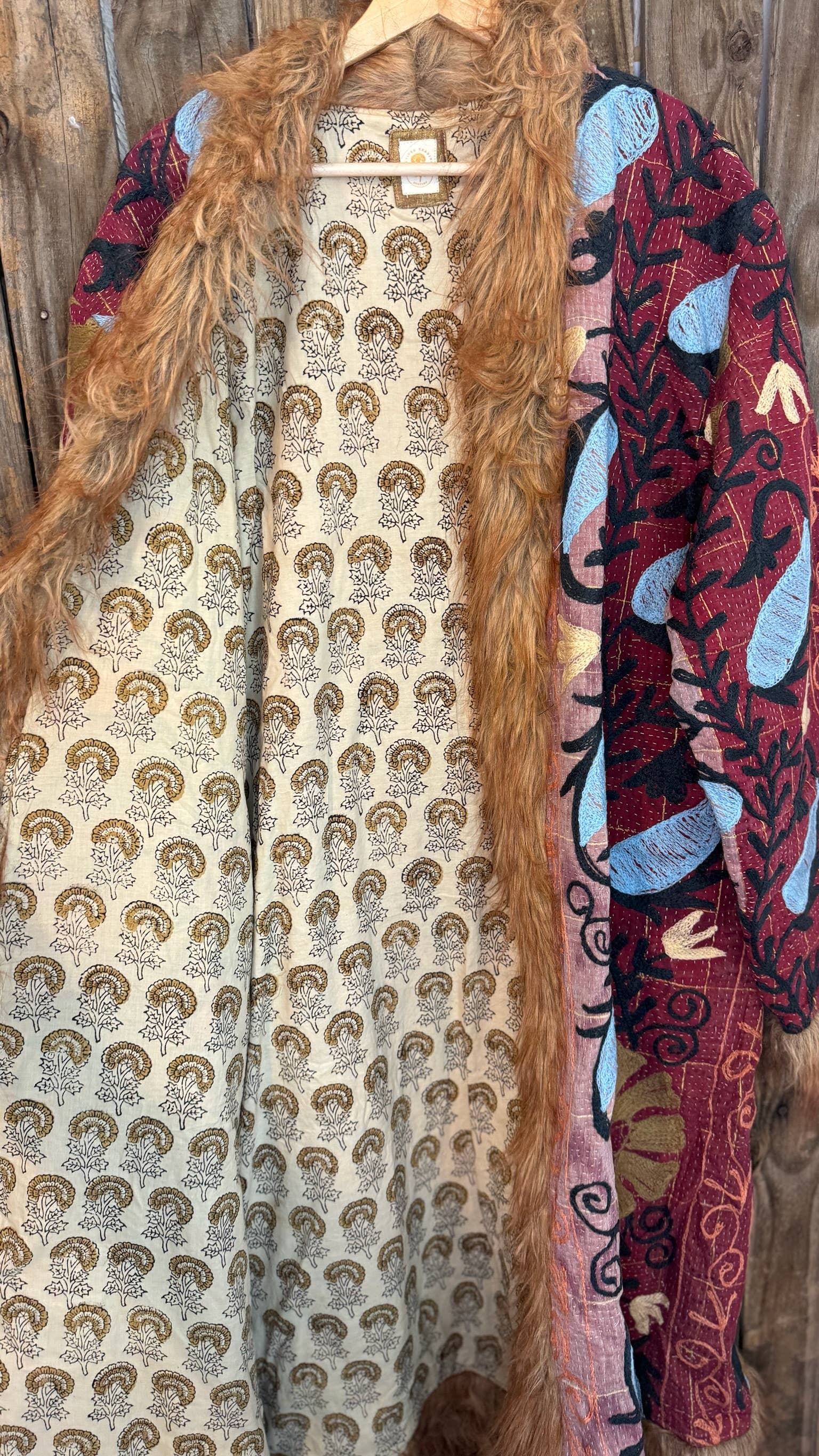 Wylder Trading Company - Wholesale Fur/Faux Fur Coat - Women's - Canyon Bloom Coat 027 (Long-Length) | Penny Lane Style Boho4