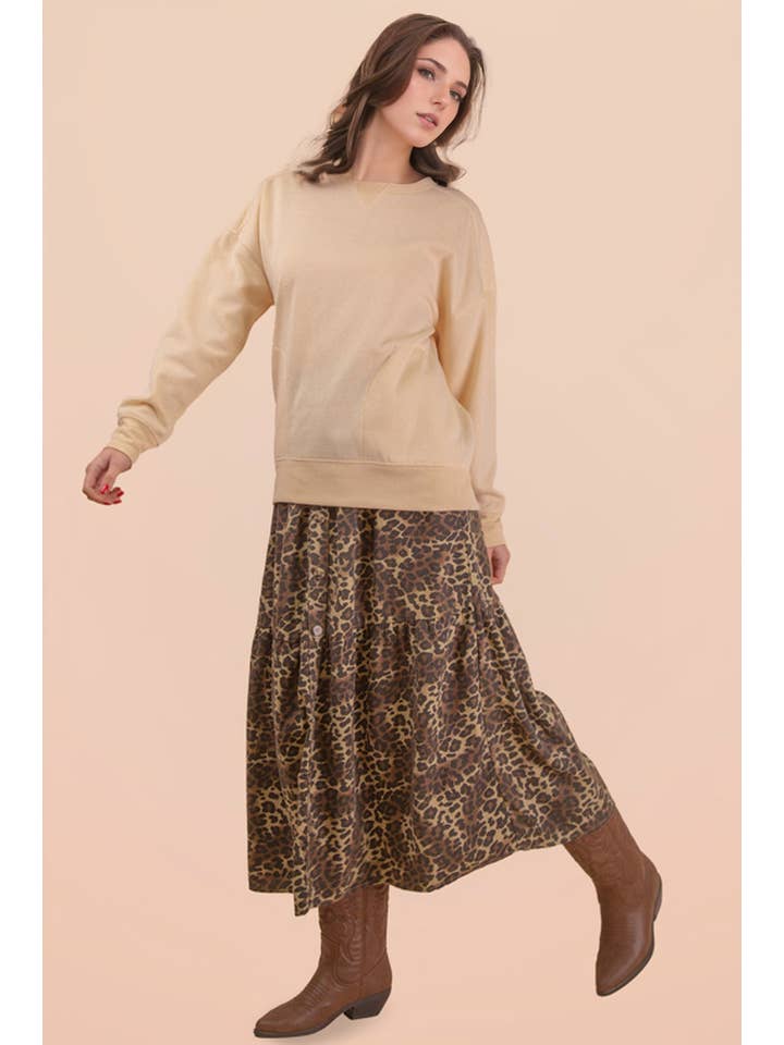 VERY J - Wholesale Knit Top - Women's - NT12385-Oversized Casual Comfy Solid Knit Top4