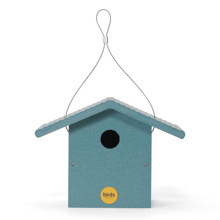 Wren House in Blue Recycled Plastic for wholesale by Birds Choice