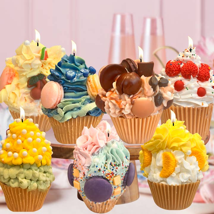 Cupcake Wish Candles |  A Whirl of Sweet & Dreamy Scents and other Purchase Wholesale cupcake candles. Free Returns & Net 60 Terms on Faire trending on Faire.