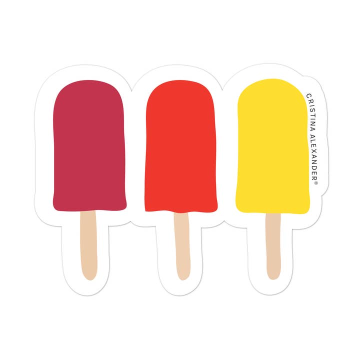 Popsicles Sticker for wholesale by Cristina Alexander
