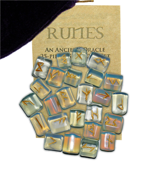 Starlinks Gifts - Wholesale Spiritual Stone/Crystal - Opalite Gemstone Runes RSOPAL0