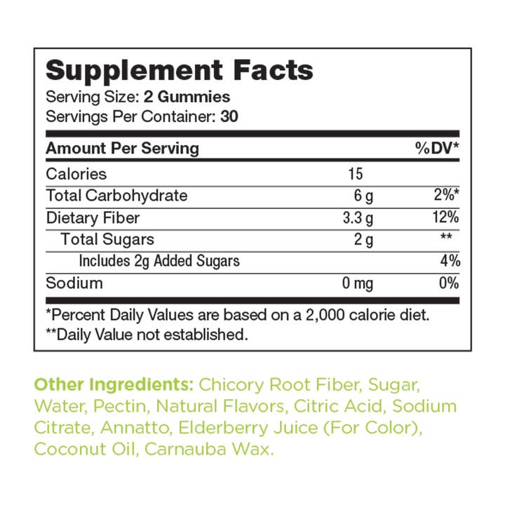 Advanced Nutrition by Zahler – wholesale Oral supplement/vitamin – Fiber Gummies4