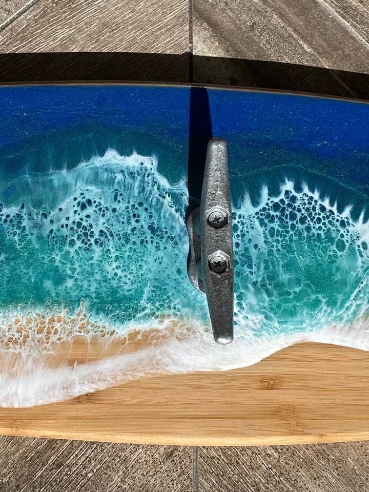 SURFBOARD COAT/towel RACK with cleats for wholesale by Sea Dreams Coastal Art