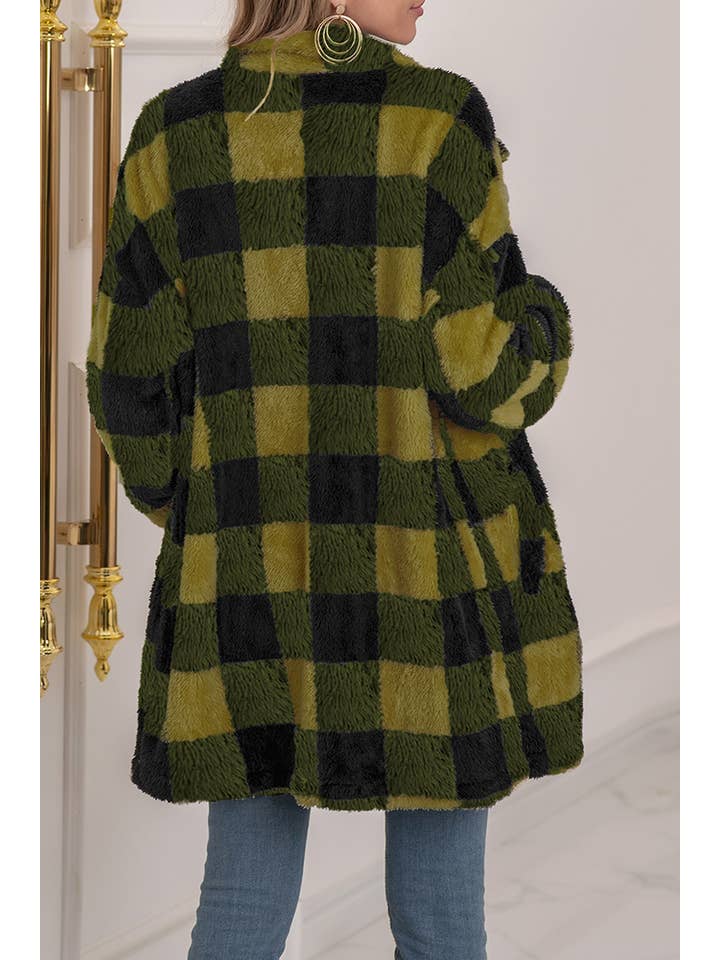 UNISHE - Wholesale Shirt Jacket/Shacket - Women’s - TOPW923 Plaid Flannel Shacket Jacket Women8