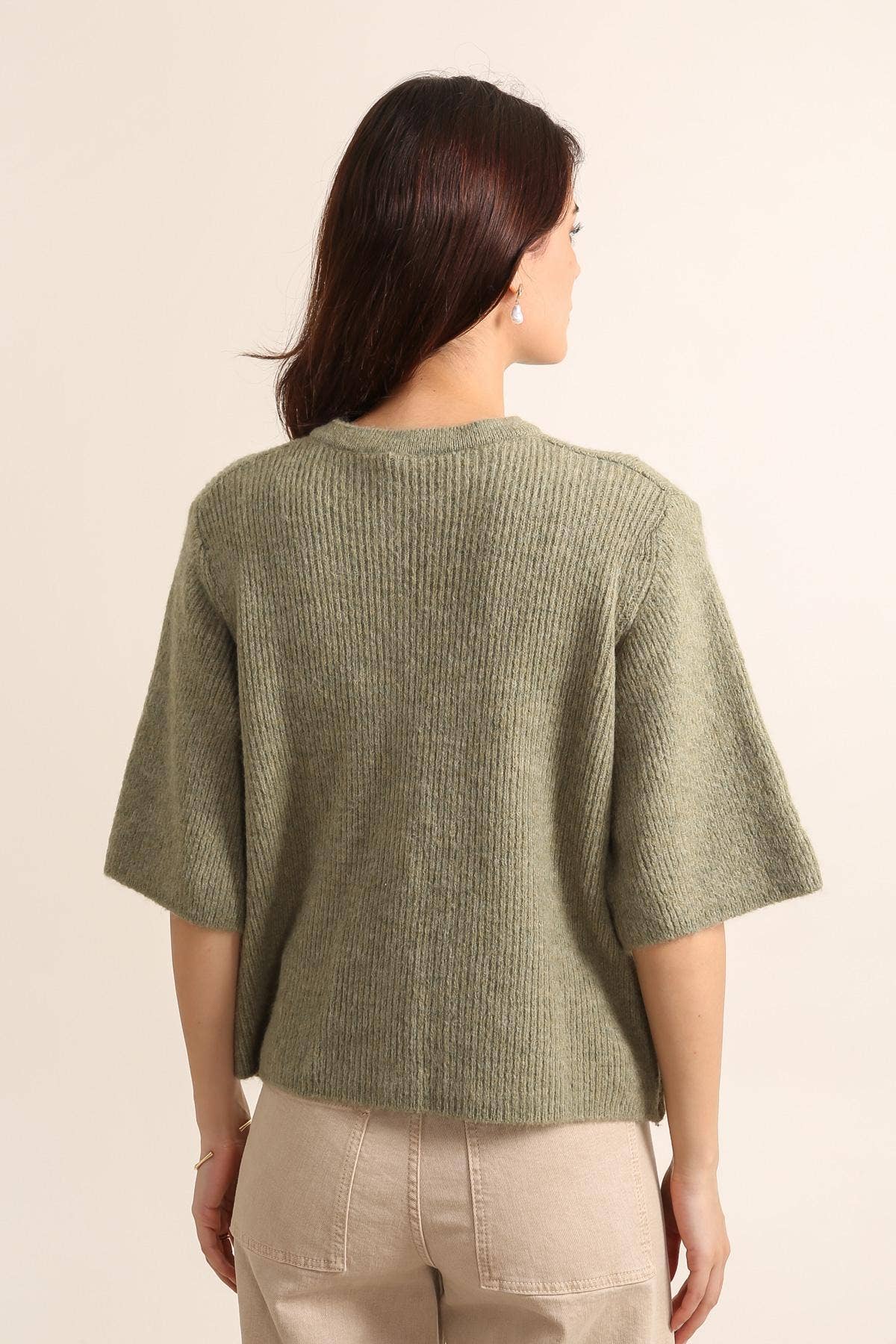 LÉA & LUC – Großhandel Strickjacke – Damen – Damen-Cardiganweste REF. 50755 aus weichem Strick6