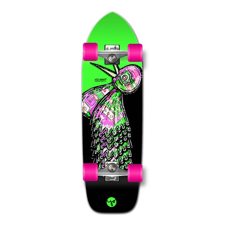 Yocaher Old School Completo Longboard-The Bird Series Verde por atacado de Yocaher Skateboards