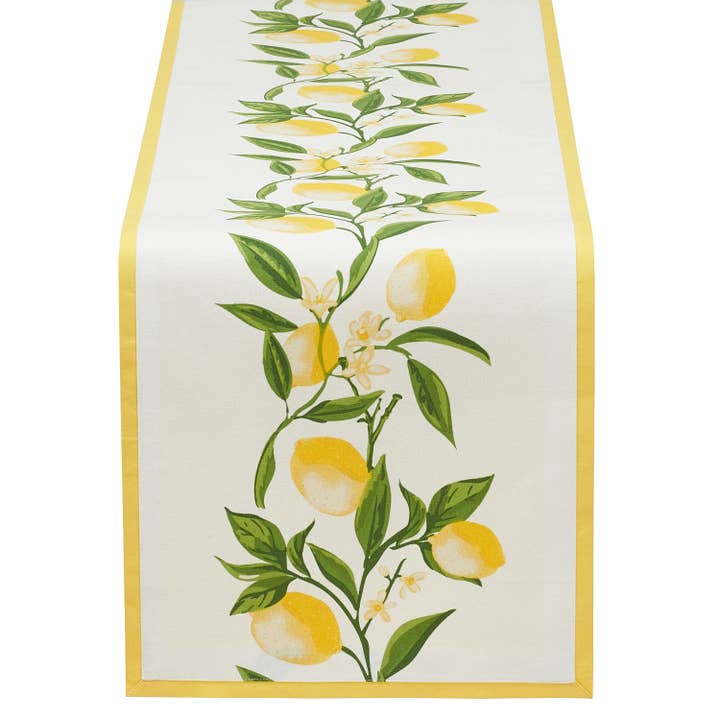 Design Imports – wholesale Löpare – Lemon Bliss tryckt bord löpare