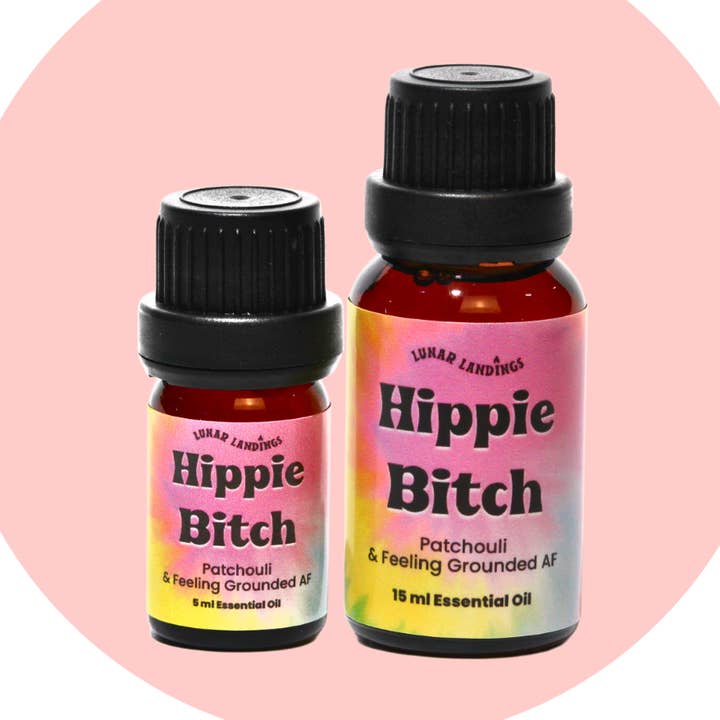 Hippie Bitch, Patchouli Pure Essential Oil Dropper for wholesale by Lunar Landings