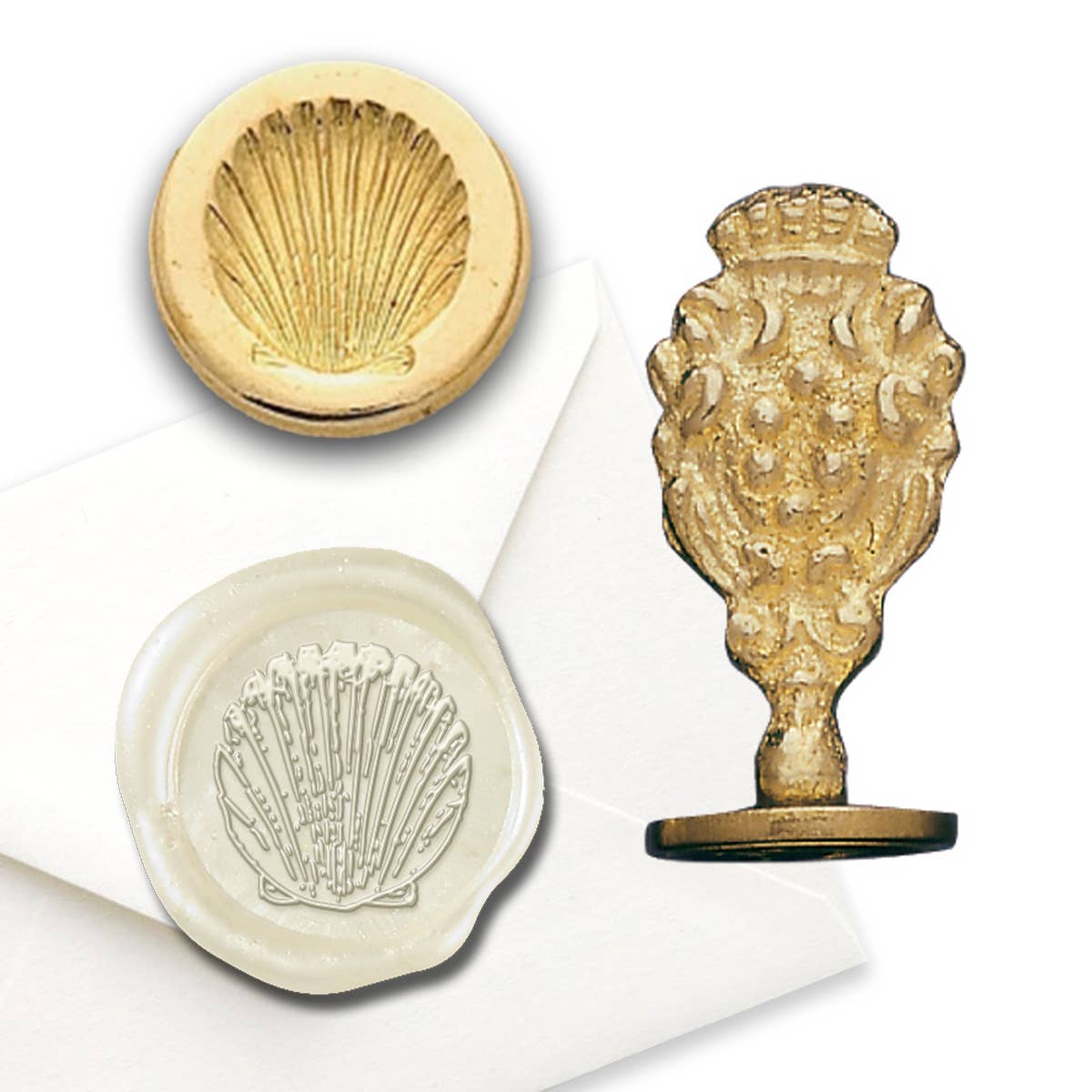 Freund Mayer & Co. - Wholesale Rubber/Decorative Stamp - Florentine Brass Wax Seal Stampers-over 50 popular symbols27