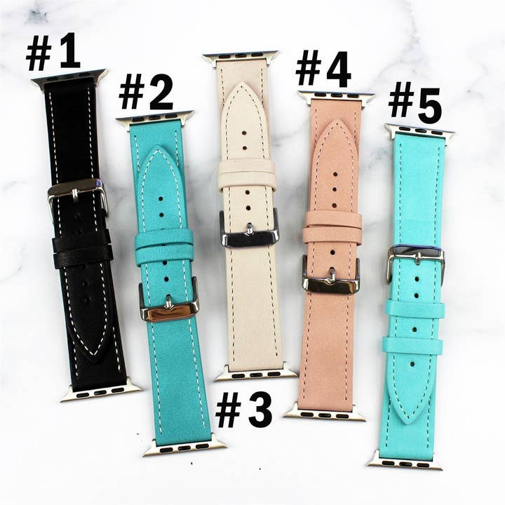 ShopTrendsNow - Wholesale Watch Band/Strap - Women's - Vegan Leather Apple Watch Bands