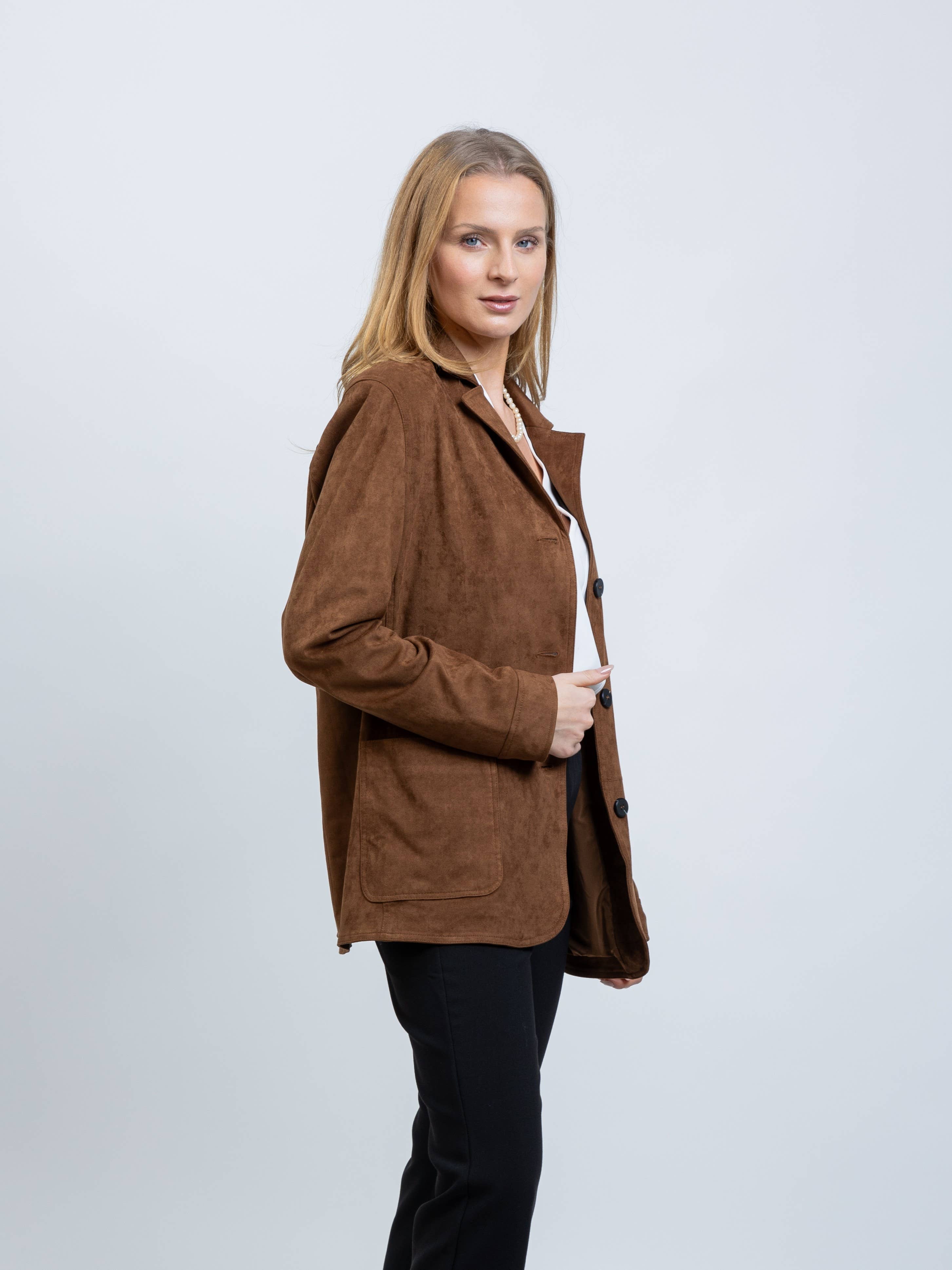 KZELL PARIS - Wholesale Jacket - Women's - SUEDE-LOOK JACKET2