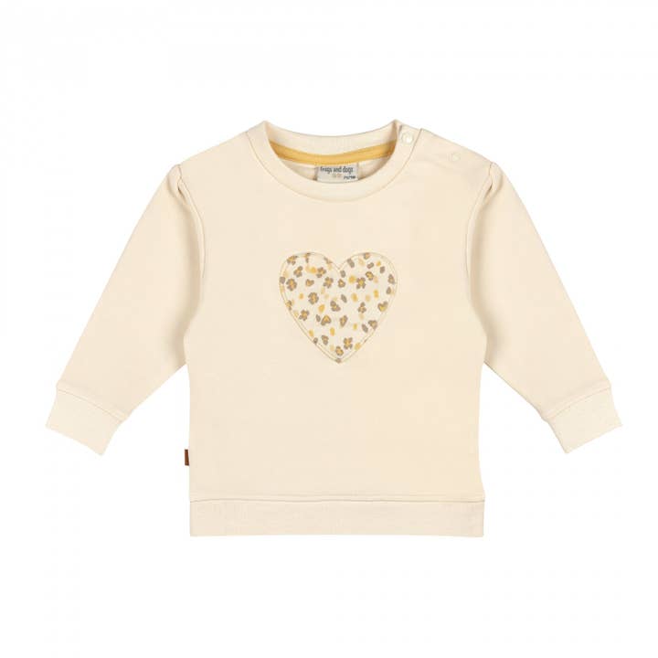 Babytröja Leo Heart | pärlemorselfenben för wholesale av Frogs & Dogs
