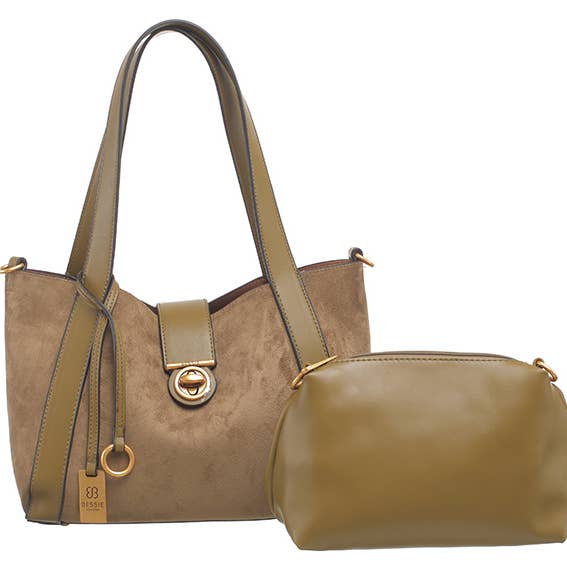 Bessie London – wholesale Shoulder bag – women's – CLASSIC TURN-LOCK SHOULDER BAG13