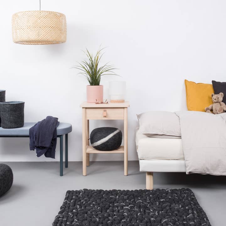 myfelt – wholesale Matta – Kurt kände boll matta rektangulär 100% ull handgjord