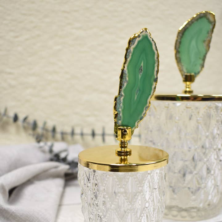 PIETRA DI CASA – wholesale Decorative box – Glass Box MOMI Green| Home Decor| Gift1