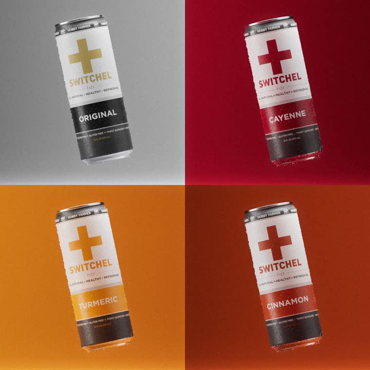 Hobby Farmer - Wholesale Soda/Carbonated Drink - Switchel Fizz - 4-pack