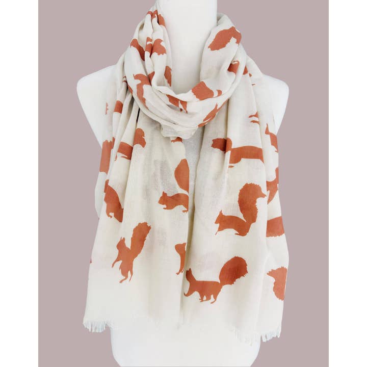 JC Sunny Fashion – wholesale Halsduk - Dam – 5 färger - JC020260 Ekorre Scarf3