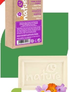 Olio di enotera ed estratto di calendula, sapone naturale 100gr per la vendita all'ingrosso da parte di Nature hellas care products Ltd
