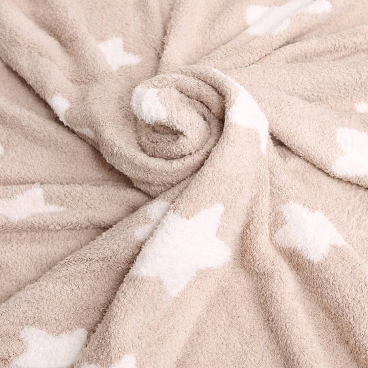 Fashion City - Wholesale Throw Blanket - Star Print Luxury Soft Throw Winter Blanket