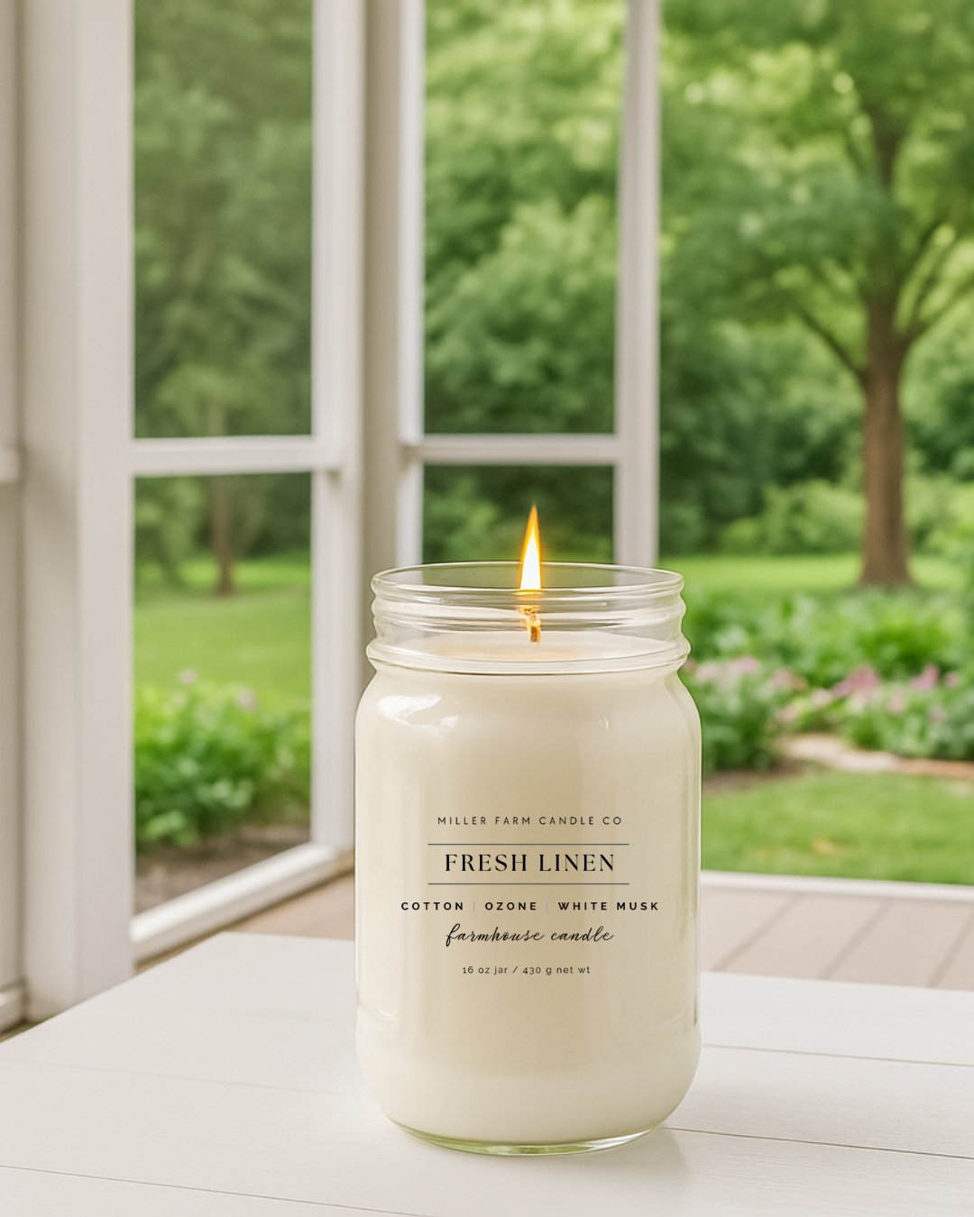 Miller Farm Candle Co - Wholesale Jar/Filled Candle - 16 oz Farmhouse Jar Soy Candle | Seasonal & Classic Scents4