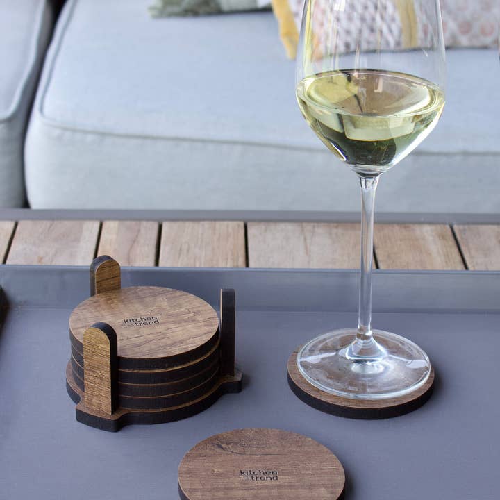 Kitchentrend products – wholesale Coasters – Set/6 coasters bruin