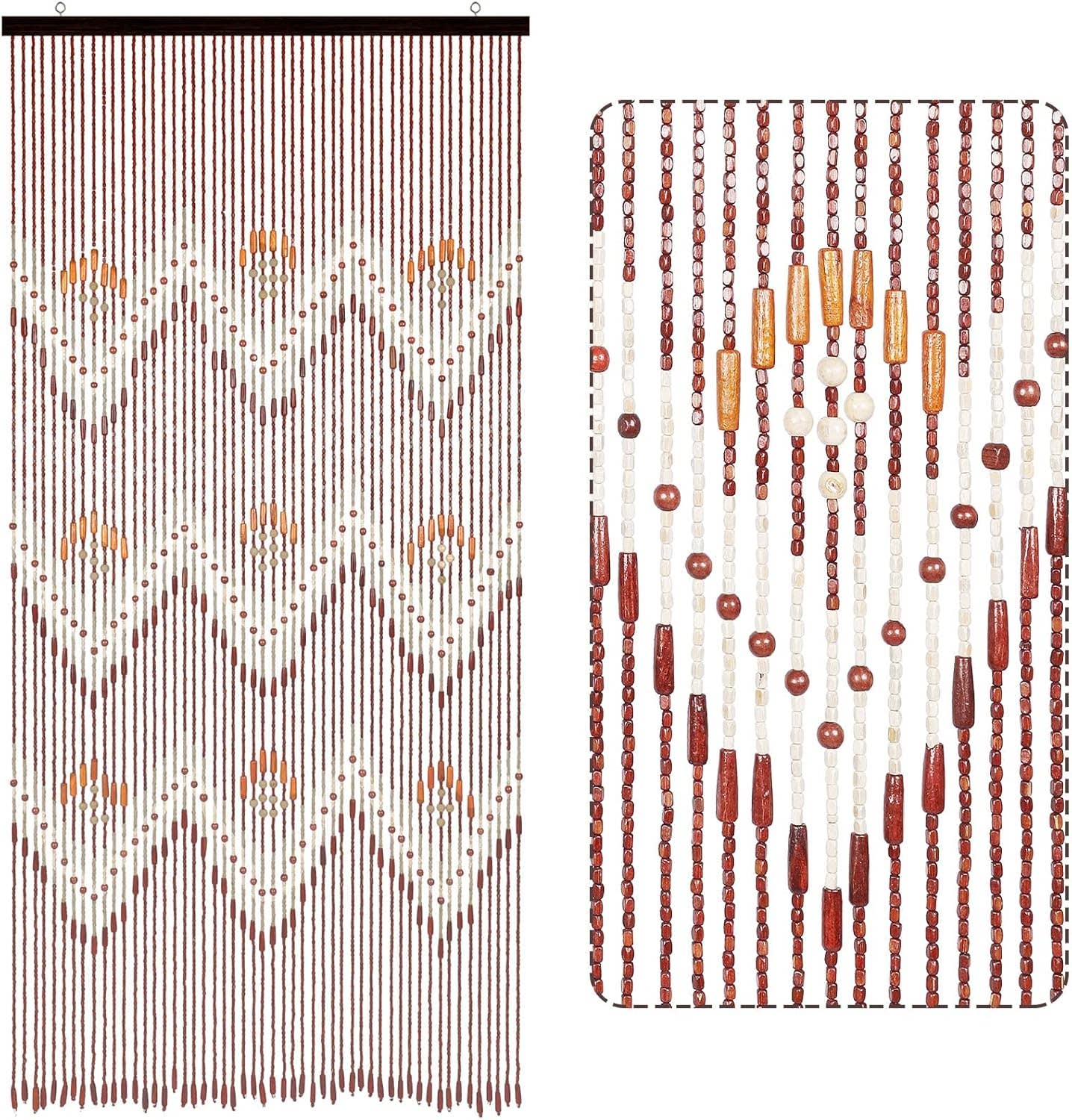 OMA - Eclectic Home - Wholesale Curtain - Beaded Curtain For Doorway Hand Crafted Bamboo Door Divider
