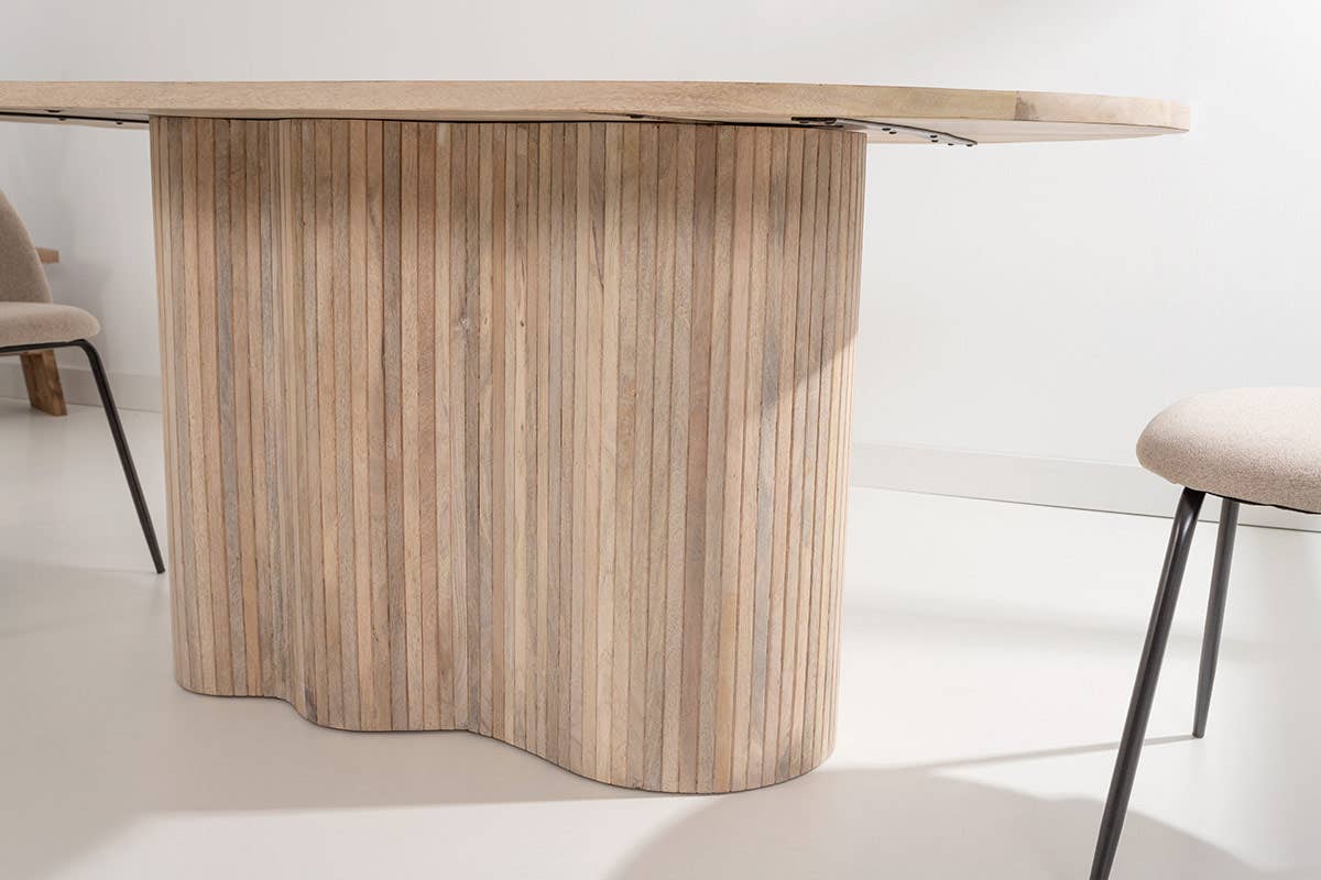 Gdeco - Wholesale Coffee Table - Mango Dining Table With Wooden Leg 160X90X77Cm3