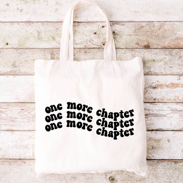 One More Chapter Tote Bag for wholesale by Indigo Bramble Boutique