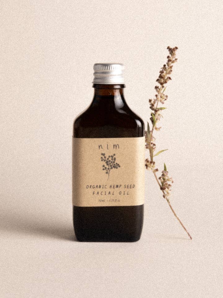 Organic Hemp Seed Facial Oil for wholesale by Nim Cosmetics - Zero Waste Skincare