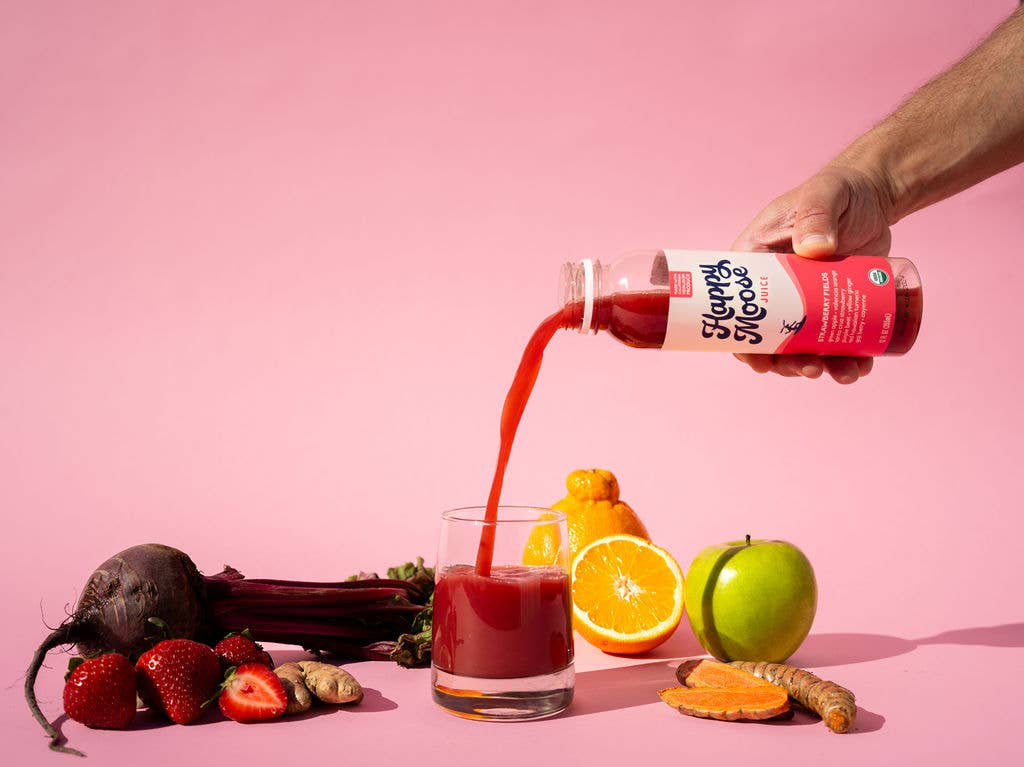 Happy Moose Juice - Wholesale Wellness Juice/Tonic - Coffee Shop Starter - Cold-Pressed Juice - 4 Recipes x 98