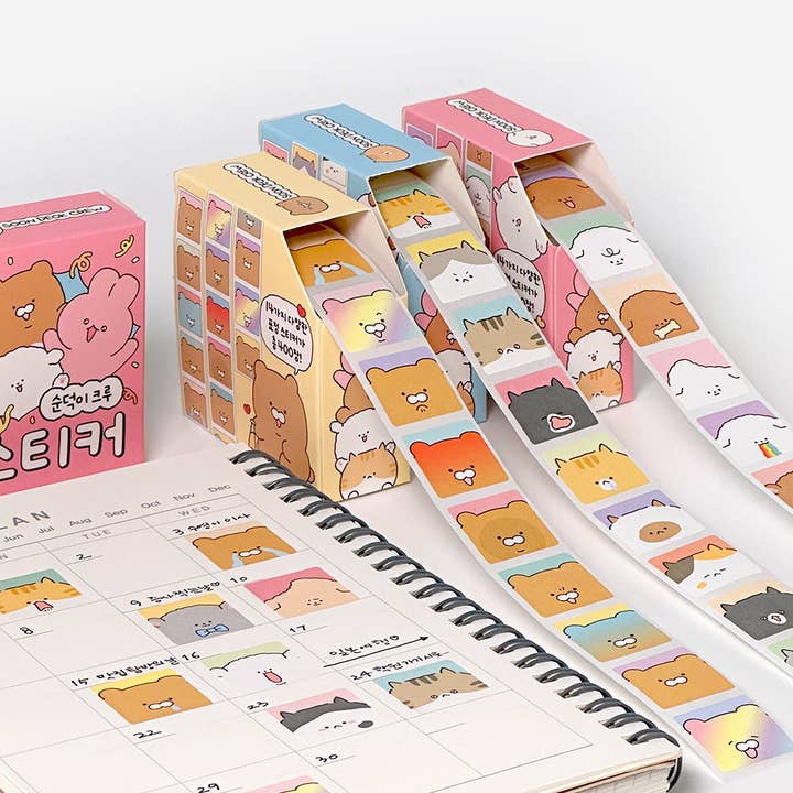 Soondeoki Crew Roll Sticker Pack(400 pcs / Random Design) for wholesale by K-Wonderland