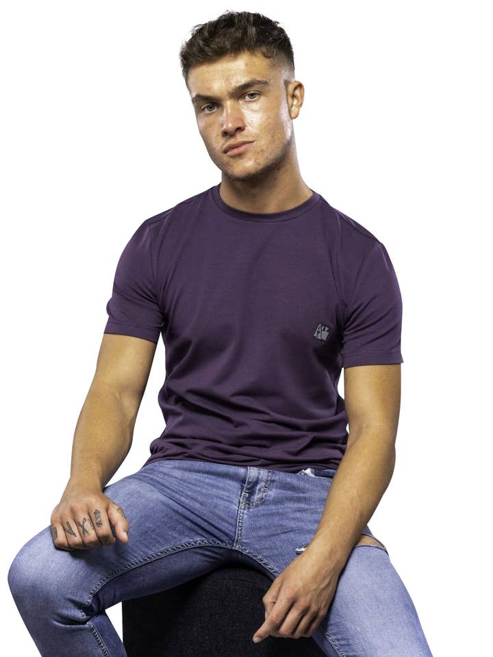 Simeone Kurzarm-T-Shirt mit Rundhalsausschnitt Cosmos für den Großhandel von Antonio Falcone