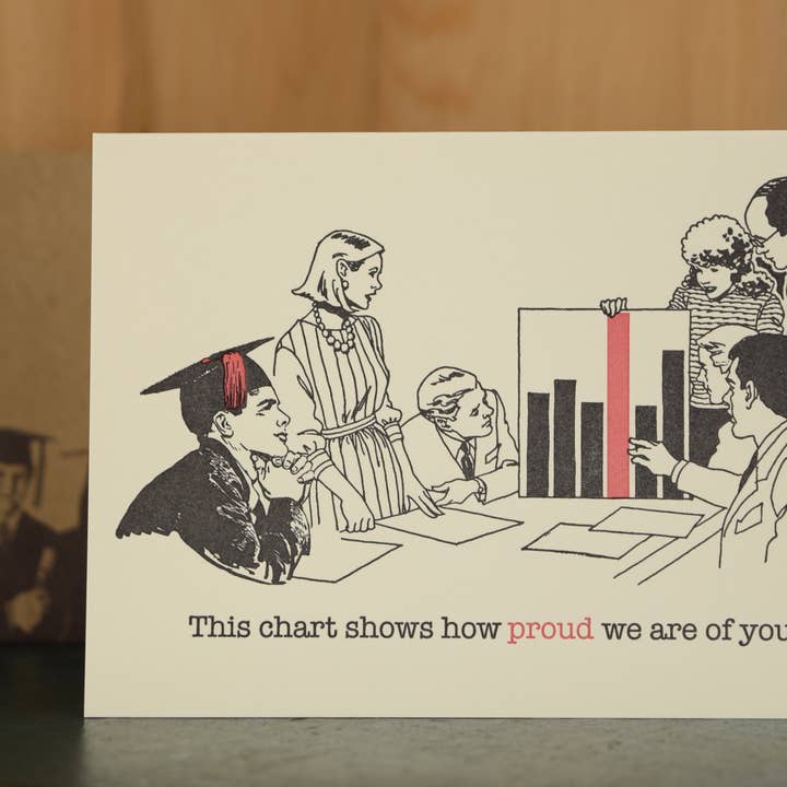 Proud Guy Grad Card for wholesale by Oddball Press LLC