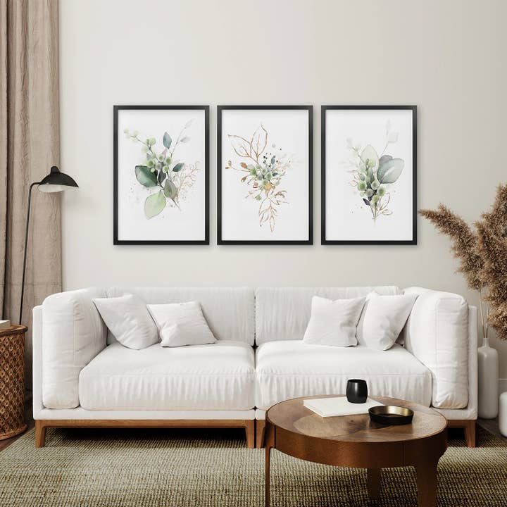 Art Lane - Wholesale Art Print - Green Watercolor Botanical Herbal Wall Art Print