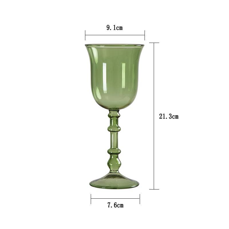 IVORE.GROUP (We cover All Import duty) - Wholesale Wijnglas - Franse gekleurde kelk | vintage wijnglas1