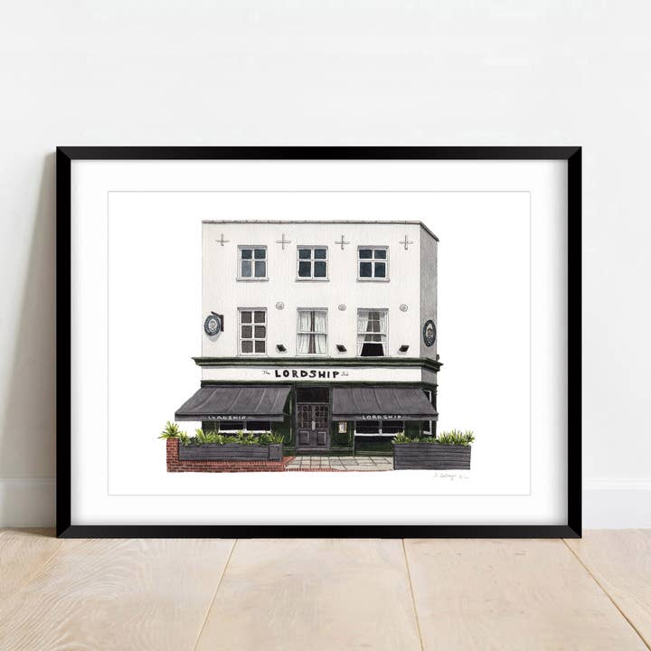 East Dulwich - The Lordship - Impression giclée (sans cadre) pour la vente par Ana Gallego Illustrations