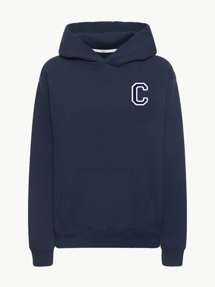 Chandail à capuchon bleu marine | Inicial Mini pour la vente par Anitials