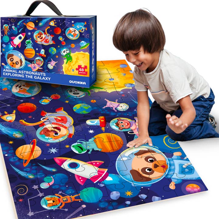 QUOKKA - Wholesale Puzzle - Kids - Giant Floor Puzzles for Kids 48 pieces | Space
