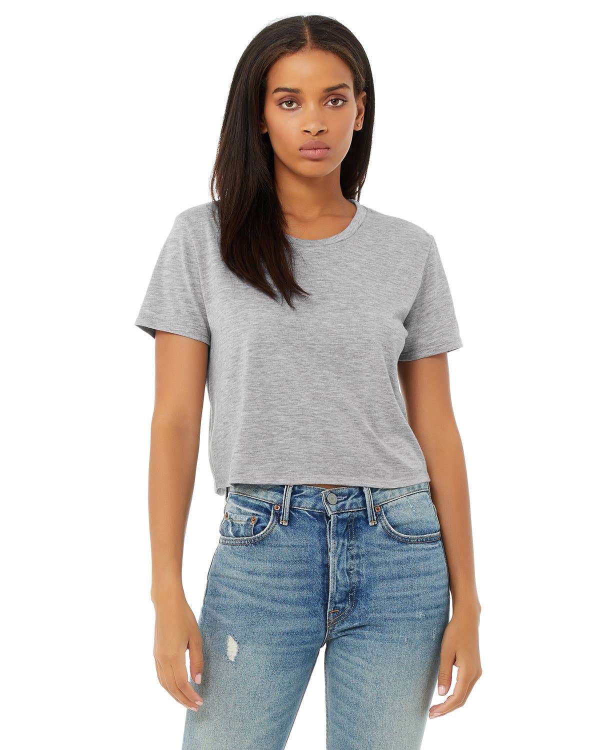Total Apparel - Wholesale T-Shirt - Women's - Bella + Canvas Ladies' Flowy Cropped T-Shirt | B88822