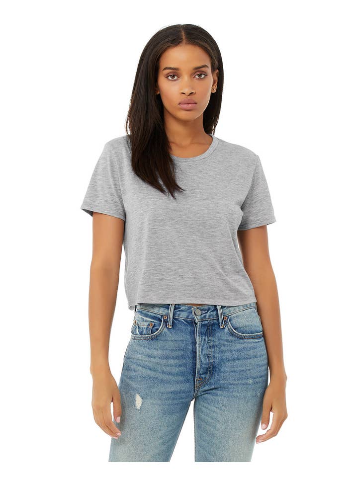 Total Apparel - Wholesale T-Shirt - Women's - Bella + Canvas Ladies' Flowy Cropped T-Shirt | B88822