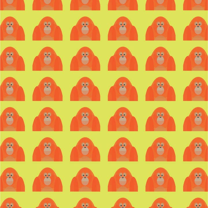 Papel de regalo para orangután para venta al por mayor de Cloud Cuckoo Design