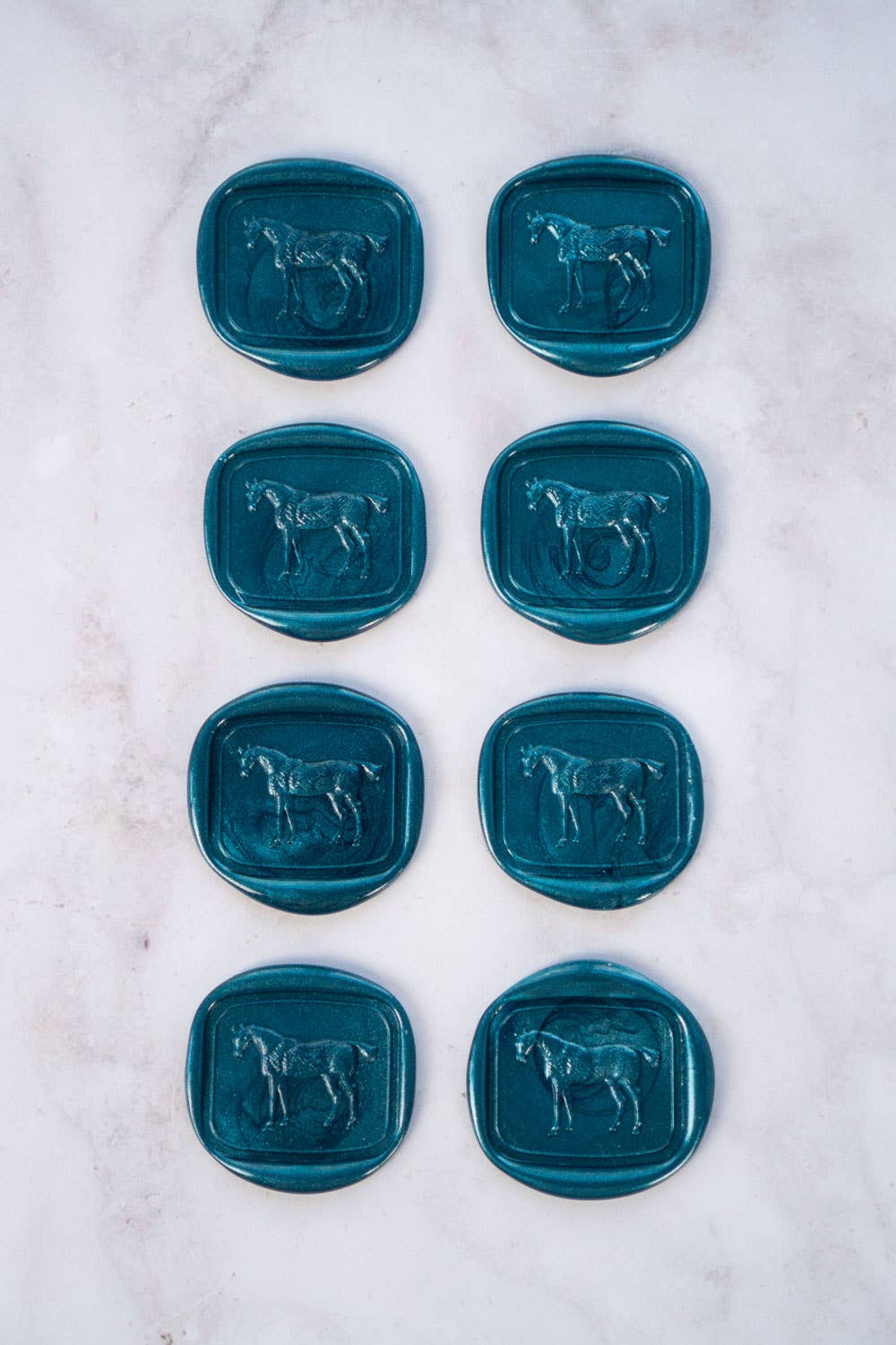 Danielle Demers Studio - Wholesale Sealing Wax - Standing Horse Wax Seals, Boxed Set of 8, Avail. in 9 colors8