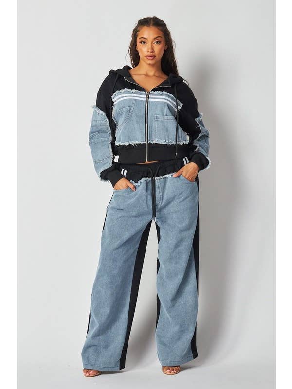 Black Trendy two-piece Set for wholesale on Faire